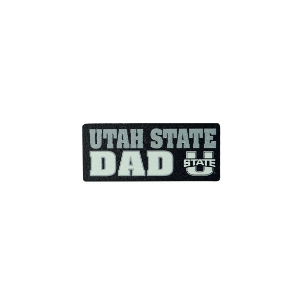 Utah State Dad Wood Magnet U-State